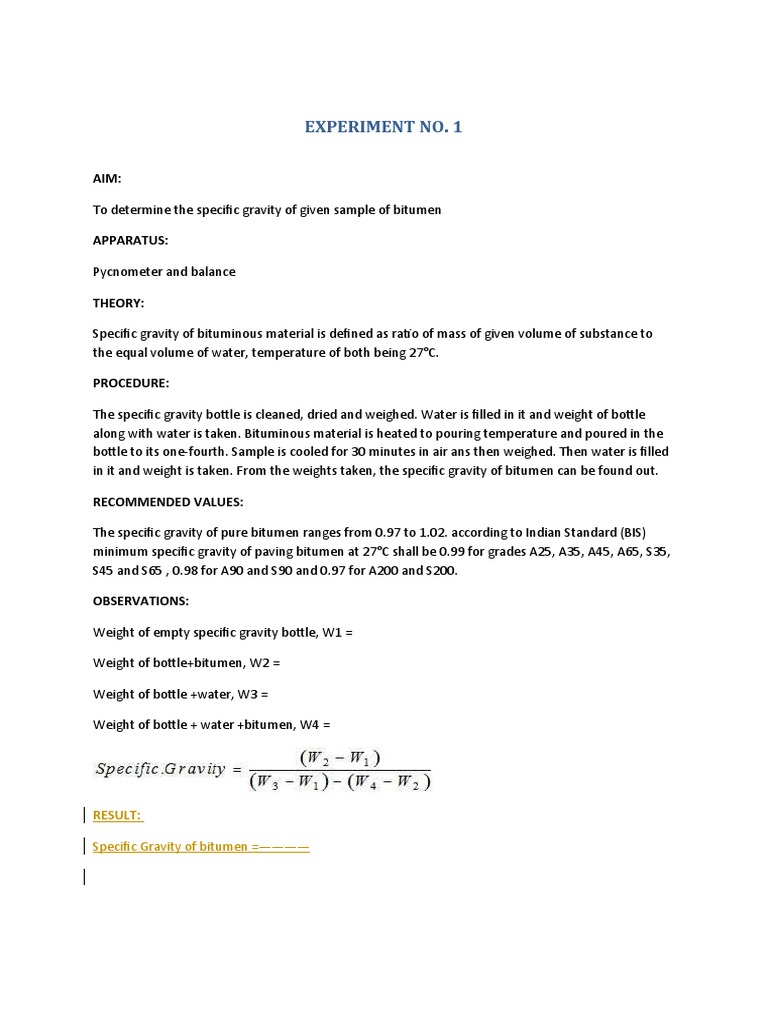 Experiment No 1 | PDF | Science & Mathematics
