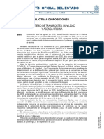 Boletín Oficial Del Estado: Ministerio de Transportes, Movilidad Y Agenda Urbana