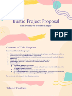 Bustic Project Proposal by Slidesgo