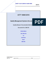 2016 QMS Quality Manual Sample PDF