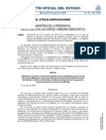 Boletín Oficial Del Estado: Ministerio de La Presidencia, Relaciones Con Las Cortes Y Memoria Democrática