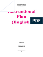 Instructional Plan (English) : Republic of The Philippines Department of Education Region III Division of Malolos