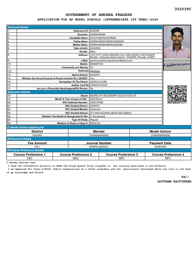 AP Model Schools Application 2020 | PDF