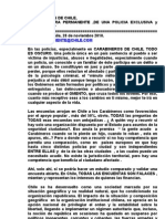 La Dictadura de La Exclusividad en Carabineros de Chile