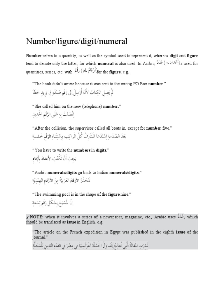 Transaltion Numbers | PDF | Language Arts & Discipline | Foreign ...