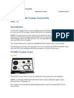 Using The 9U5383 Vacuum Tester (1105) : Special Instruction