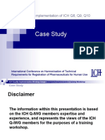 Case Study: Implementation of ICH Q8, Q9, Q10
