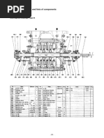 Sectional Drawings and Lists of Components: Size MMK 40, 50, 65 Stuffing Box Housing: Type N