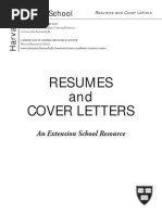 Resumes and Cover Letters: Extension School