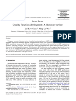 Quality Function Deployment: A Literature Review: Lai-Kow Chan, Ming-Lu Wu