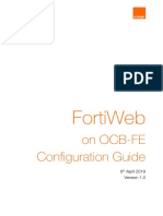 FortiWeb On OCB FE Configuration Guide