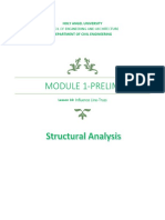 Module 1 - Les #10 Influence Line-Truss