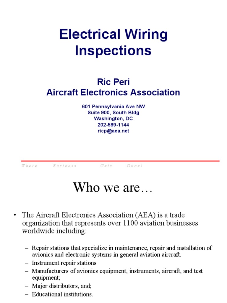 Aircraft Electrical Wiring Inspections | PDF | Electrical Wiring ...