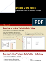 Using Goal Seek and Data Table For Break Even Analysis