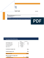 CVP Analysis Template