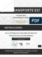 Razonamiento - Verbal - Que - Transporte - Es Evaluacion de Alan