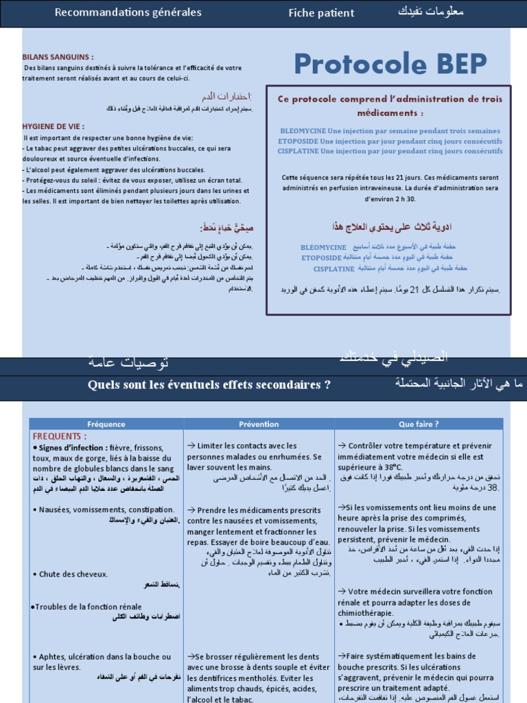 Protocole BEP et recommandations santé | PDF | Vomissement | Médecine