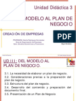 Unidad Didáctica 3 - Del Modelo Al Plan de Negocio