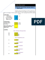 Partially Filled Conduit: Instraction: Enter Values in Blue Box. Spread Sheet Calculate Values in Yellow Boxes