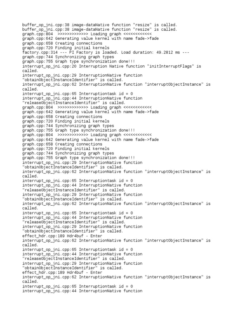 Image Processing Function Logs | PDF | Computer Architecture | System ...