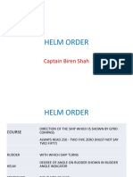 Helm Order: Captain Biren Shah