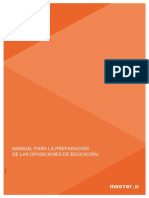 Manual para La Preparación de Las Oposiciones PDF