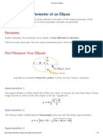 Perimeter of An Ellipse Perimeter of An Ellipse