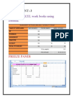 Create An EXCEL Work Books Using Formula.: Assignment:-3