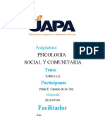 TAREA 1 DE PSICOLOGIA SOCIAL Y COMUNITARIA PAULA E. C.