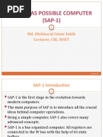 Simple As Possible Computer (SAP-1) : Md. Iftekharul Islam Sakib Lecturer, CSE, BUET