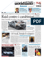 Raid Contro I Carabinieri: Lecce