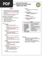 Student Notes: GPHCT: Davao Doctors College Medical Laboratory Science Department