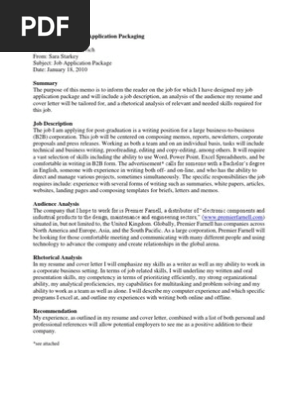 Job Application Package