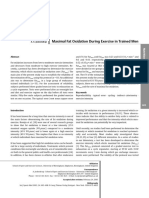 Maximal Fat Oxidation During Exercise in Trained Men: Max Min 2 1