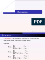 Recurrences PDF