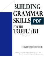 Building Grammar Skills For TOEFL IBT by Adam Worcester PDF
