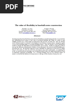 3-2. The value of flexibility in baseball roster construction