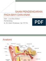 Pemeriksaan Pendengaran Pada Bayi Dan Anak