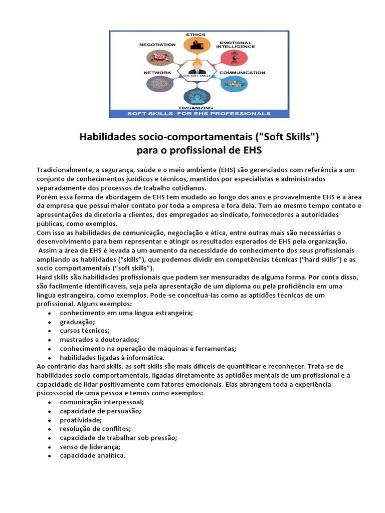 Soft Skills Essenciais para Profissionais de EHS | PDF | Emoções |  Comunicação, image size:768x1024