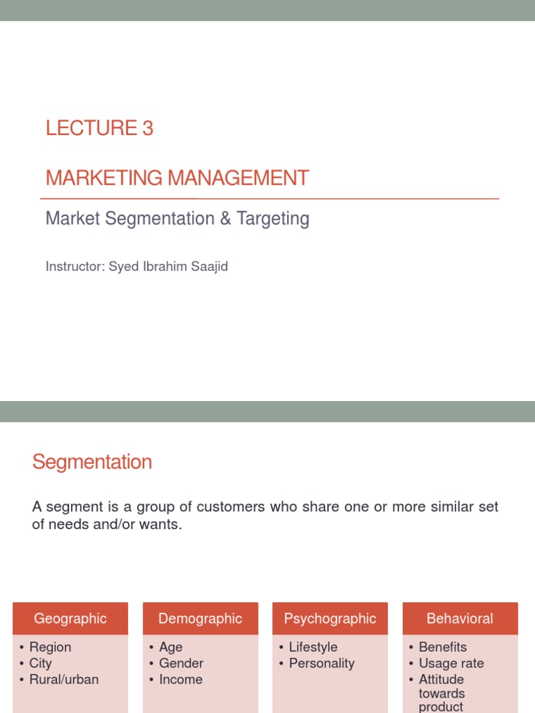 Market Segmentation Strategies Explained | PDF