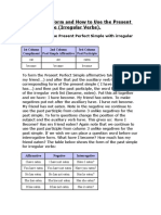 107: How To Form and How To Use The Present Perfect Simple (Irregular Verbs)