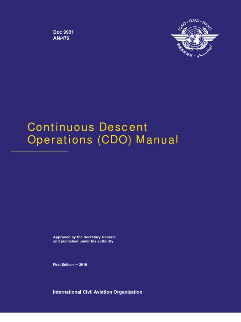 9931 Continuous Descent Operations (CDO) Manual English | PDF | Air ...