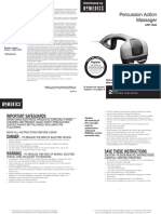 Manual de Uso Masajeador Homedics PDF