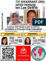 Steven Lee DeWitt Warning