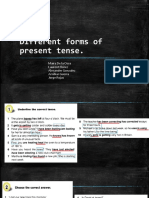 Different Forms of Present Tense