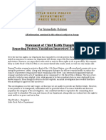 Chief Humphrey Protests Statement 08-026-2020