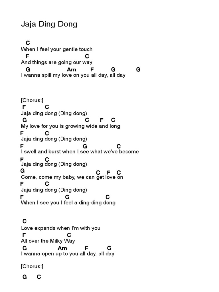 Jaja Ding Dong Ukulele | PDF