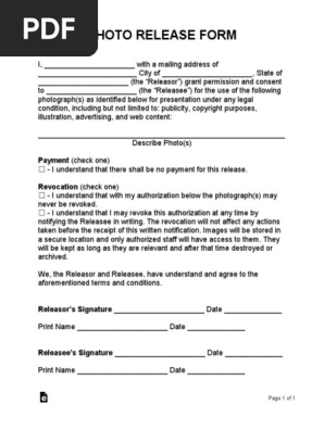 Photo Release Form