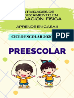 Actividades de Reforzamiento E.F. Preescolar - LEF Antonio Preza PDF