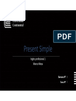 Present Simple: Ingles Profesional 1 Marco Meza